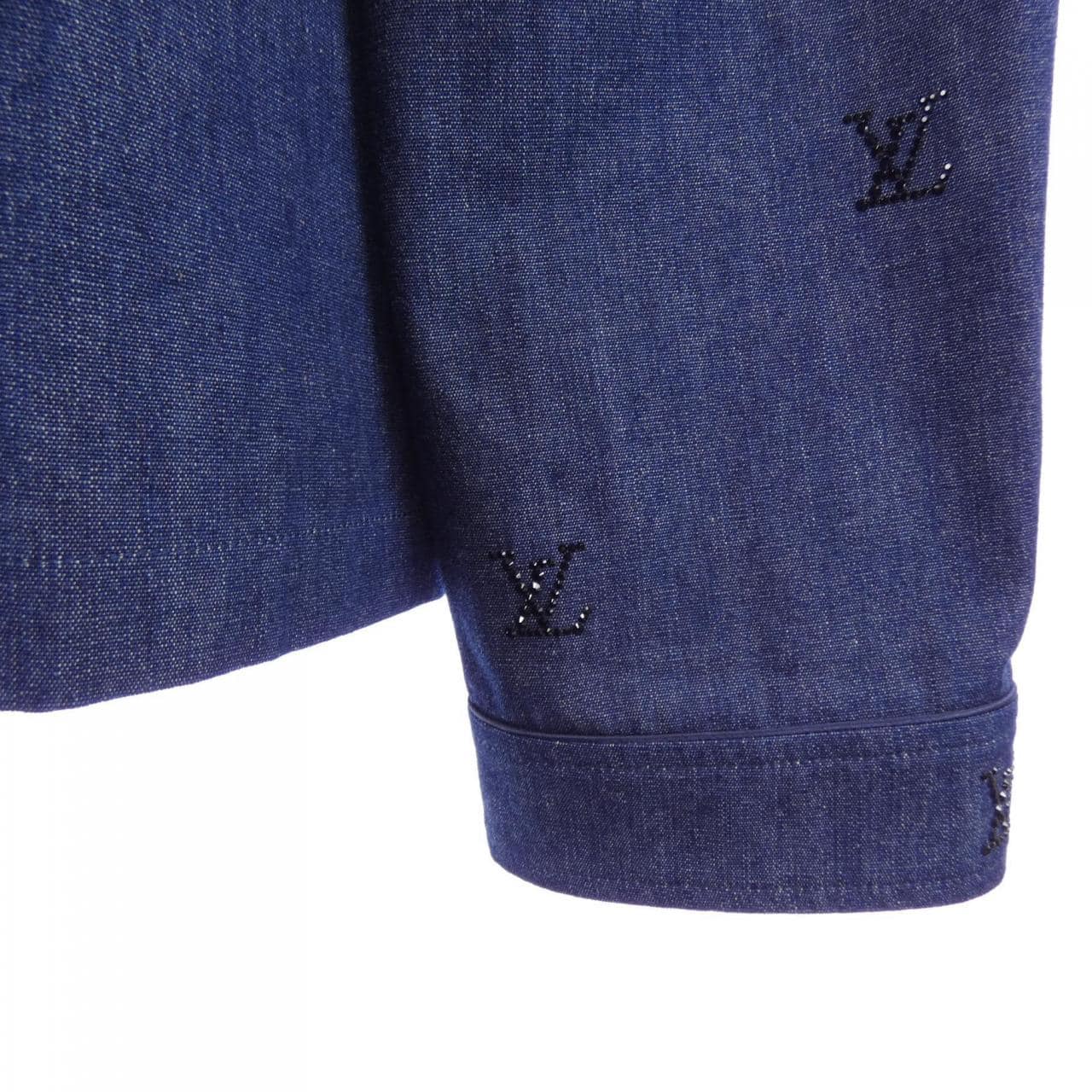ルイヴィトン LOUIS VUITTON LVブラゾンエンベリッシュドデニムパジャマシャツ HSS05WRBA シャツ