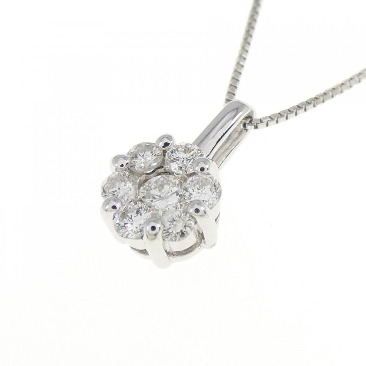 コメ兵｜K18WG ダイヤモンド ネックレス 0.33CT｜ジュエリー