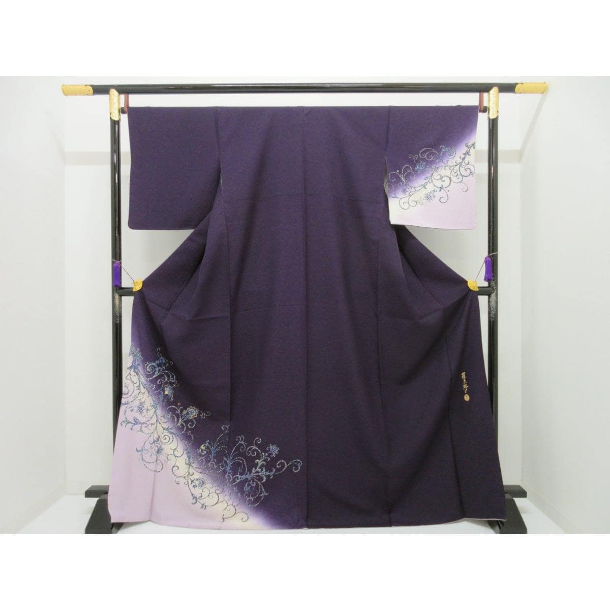 訪問着　【藤本隆士】螺鈿入り　身幅２Ｌ寸