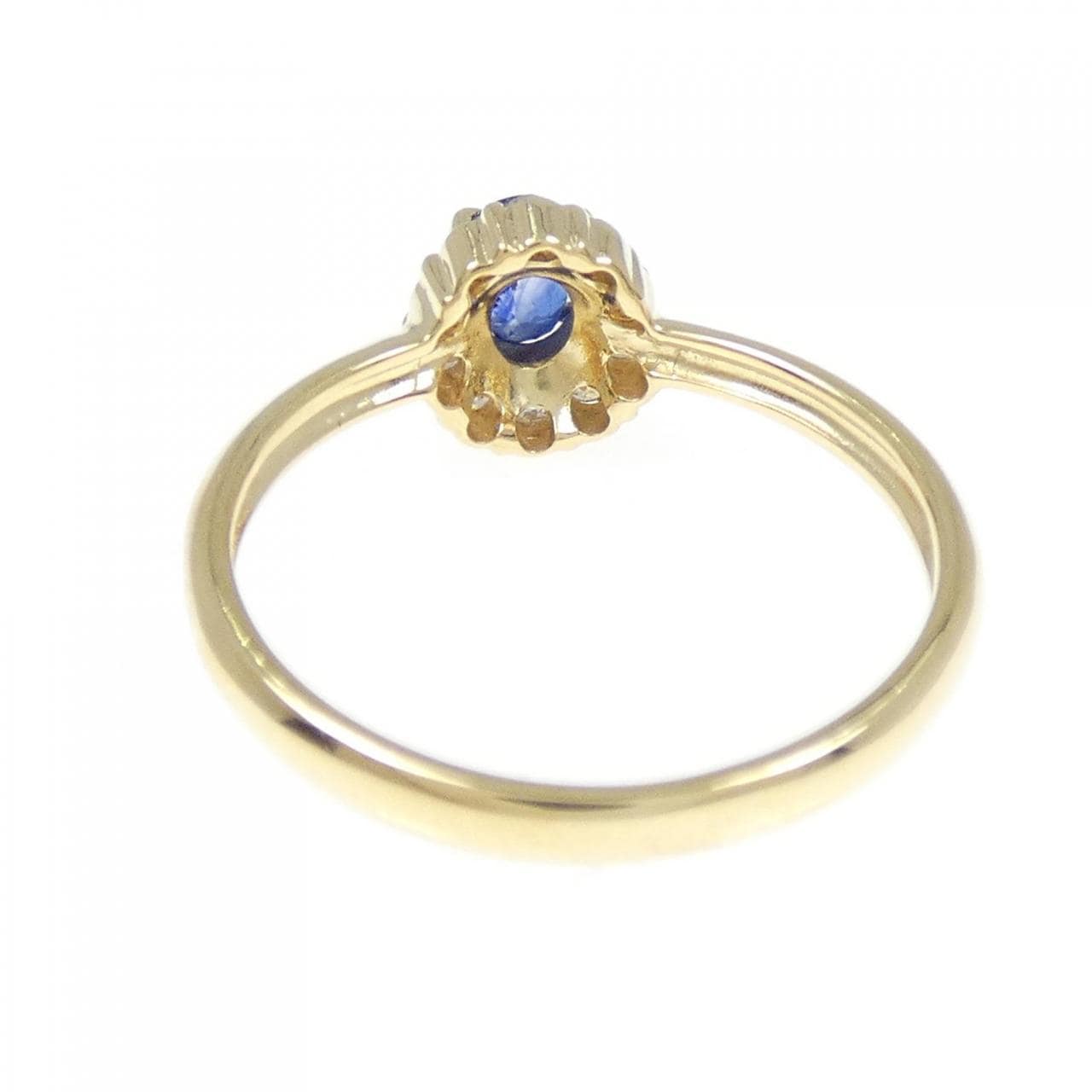 K18YG サファイヤ リング 0.40CT