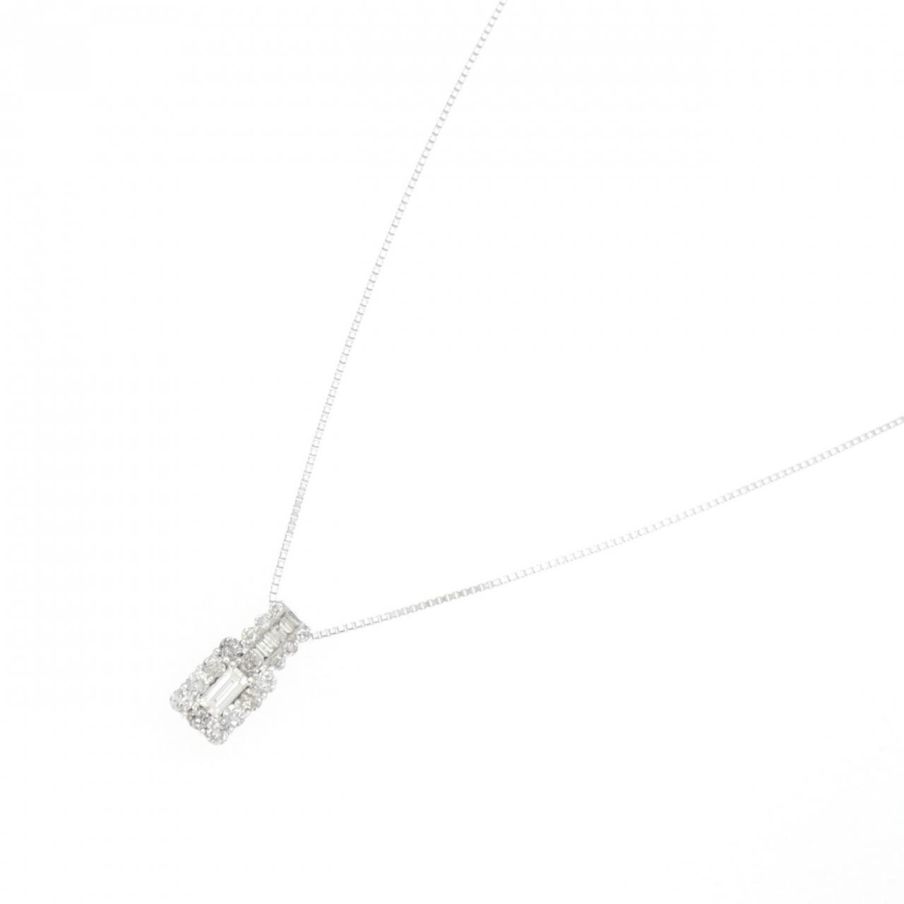 K18WG ダイヤモンド ネックレス 0.70CT