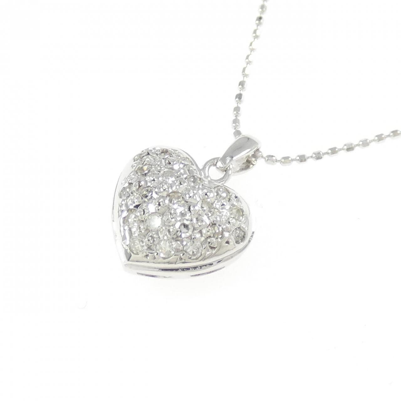 K14WG ダイヤモンド ネックレス 0.20CT