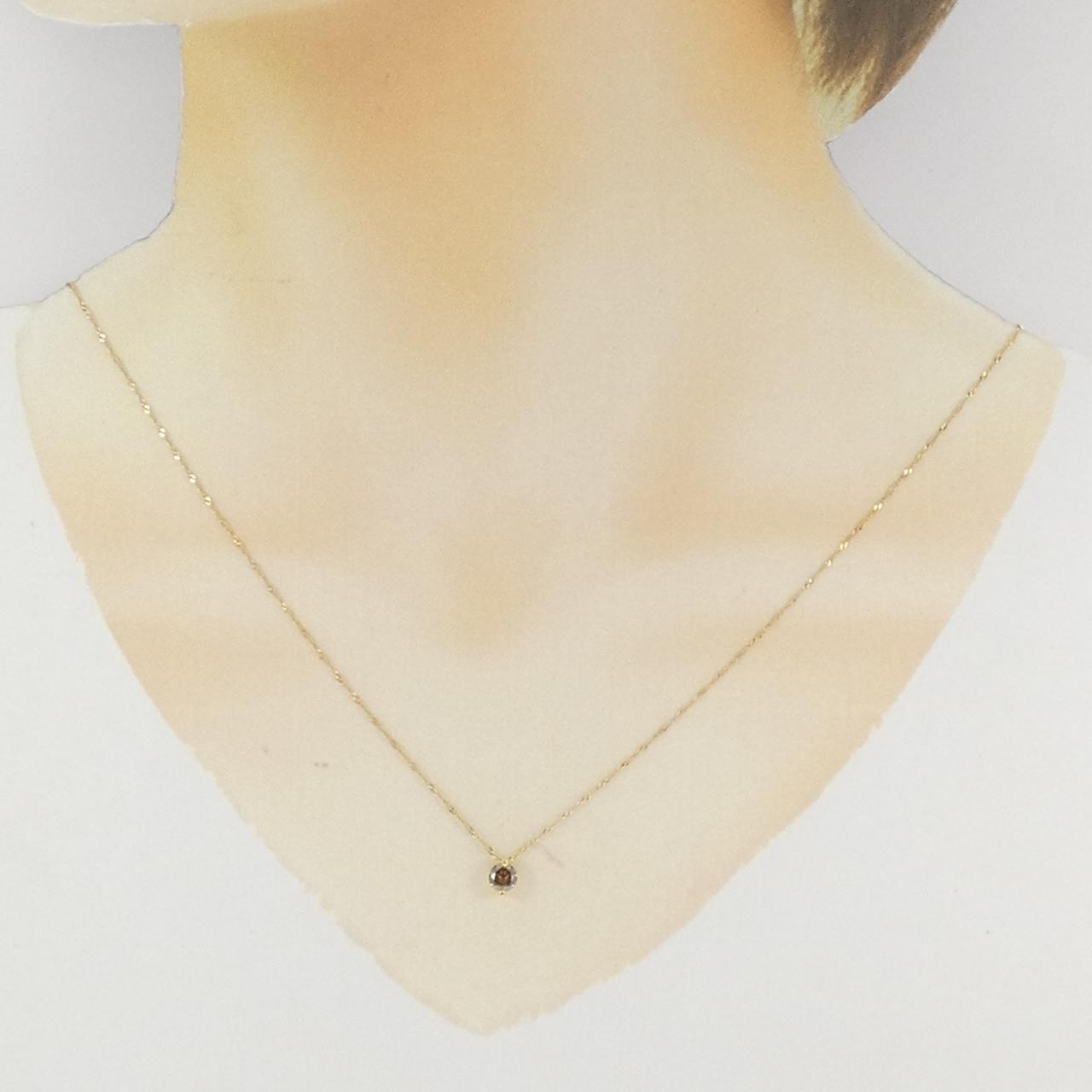 K18YG ダイヤモンド ネックレス 0.30CT