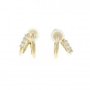 K18YG Diamond earrings 0.08CT