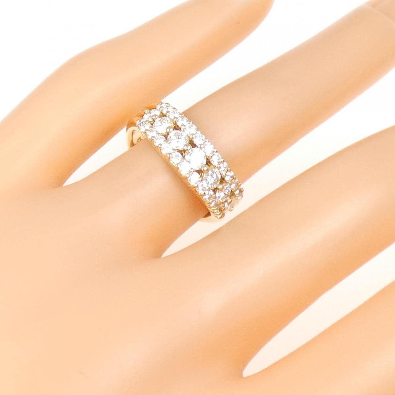 K18YG ダイヤモンド リング 1.07CT