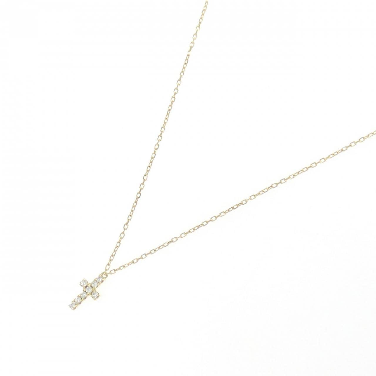 アーカー クロスパヴェ ネックレス 0.05CT