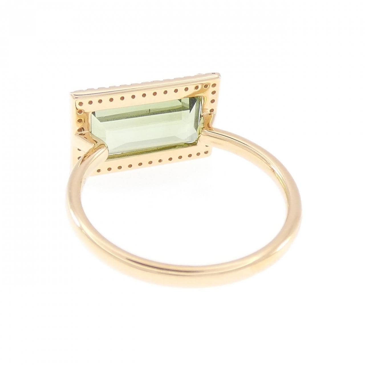 【新品】K18YG トルマリン リング 1.82CT