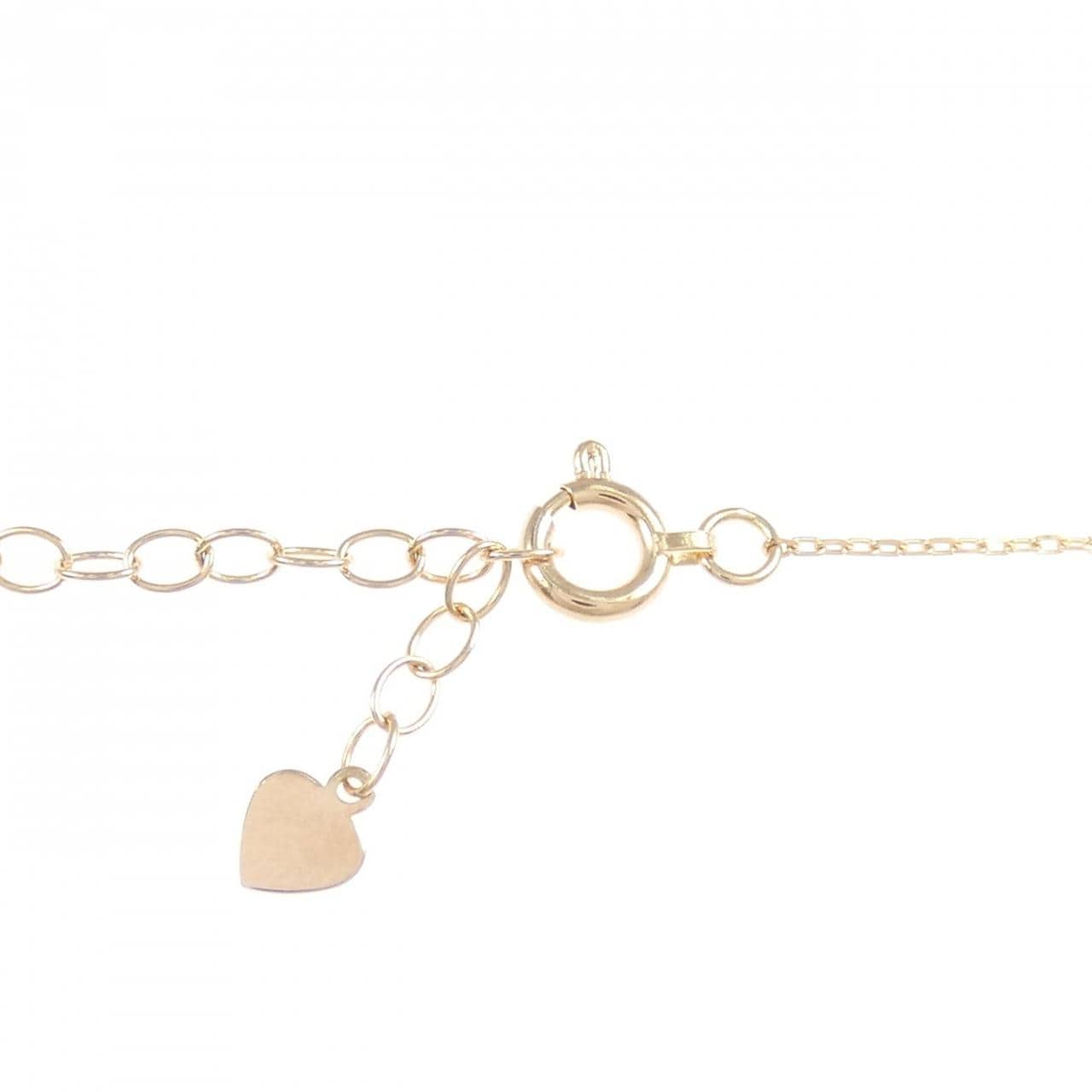 K18PG ハート ダイヤモンド ネックレス 0.035CT