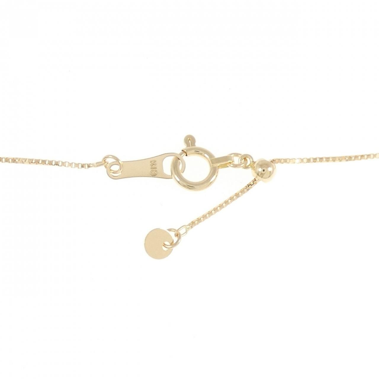 K18YG ソリティア ダイヤモンド ネックレス 0.18CT
