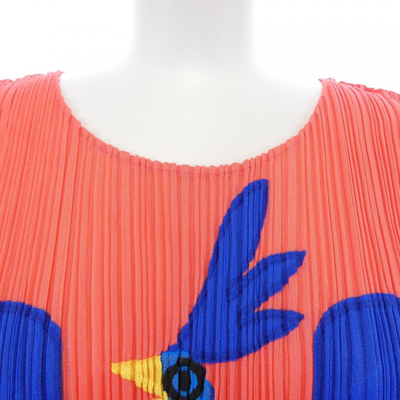 【ヴィンテージ】プリーツプリーズ PLEATS PLEASE 2003 青い鳥 PP33-JK691 7558071 タンクトップ