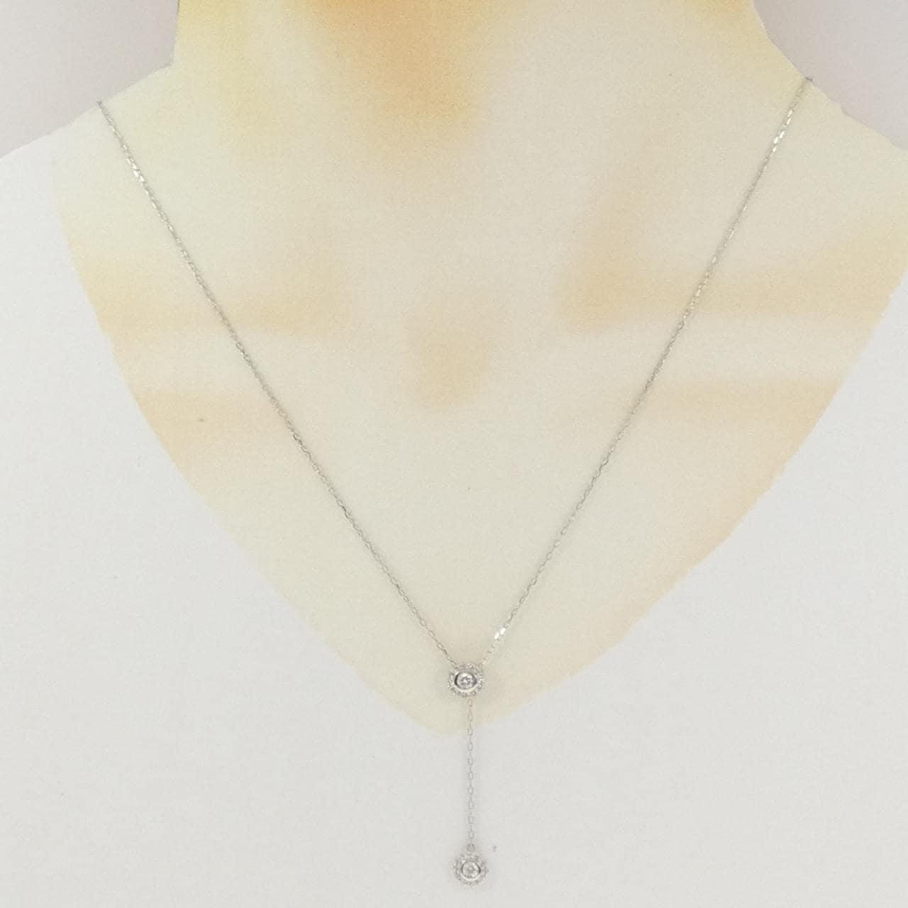 PT900/PT850 ダイヤモンド ネックレス 0.21CT