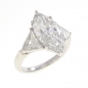 PT900 ダイヤモンド リング 3.007CT H SI2 / H-I SI1 ファンシーカット