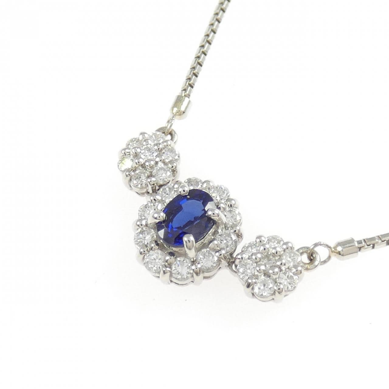 PT900/PT850 サファイヤ ネックレス 0.43CT