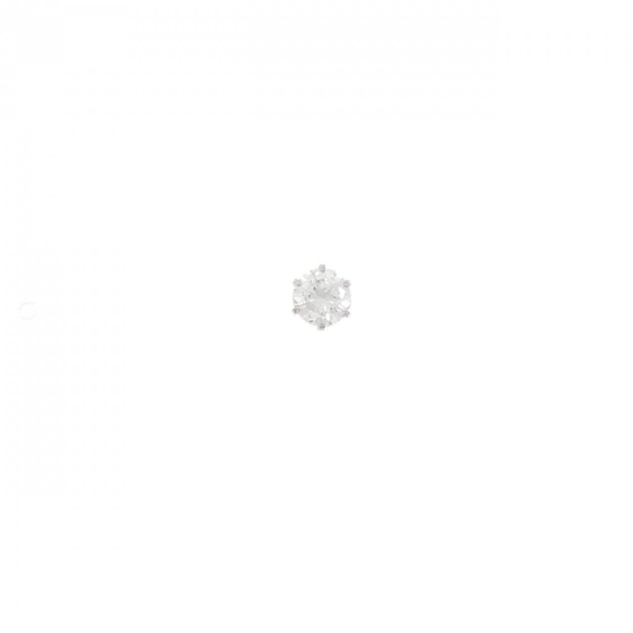 PT900 ソリティア ダイヤモンド ピアス 0.300CT 片耳