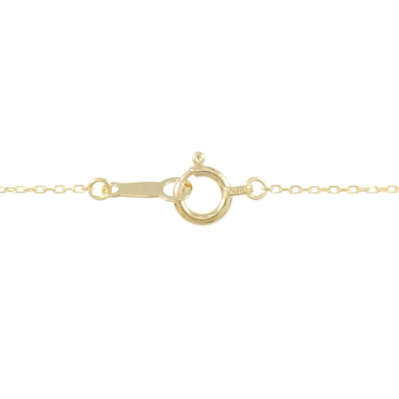 K18YG ハート ダイヤモンド ネックレス 0.14CT
