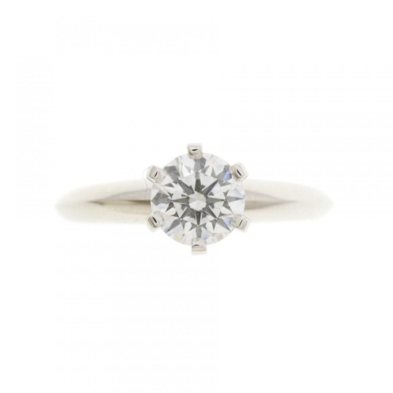 ティファニー クラシックソリティア リング 0.63CT F VVS1 3EXT
