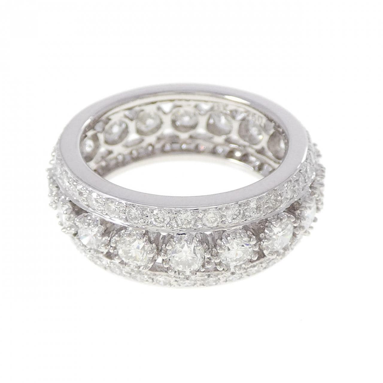 750WG フルエタニティ ダイヤモンド リング