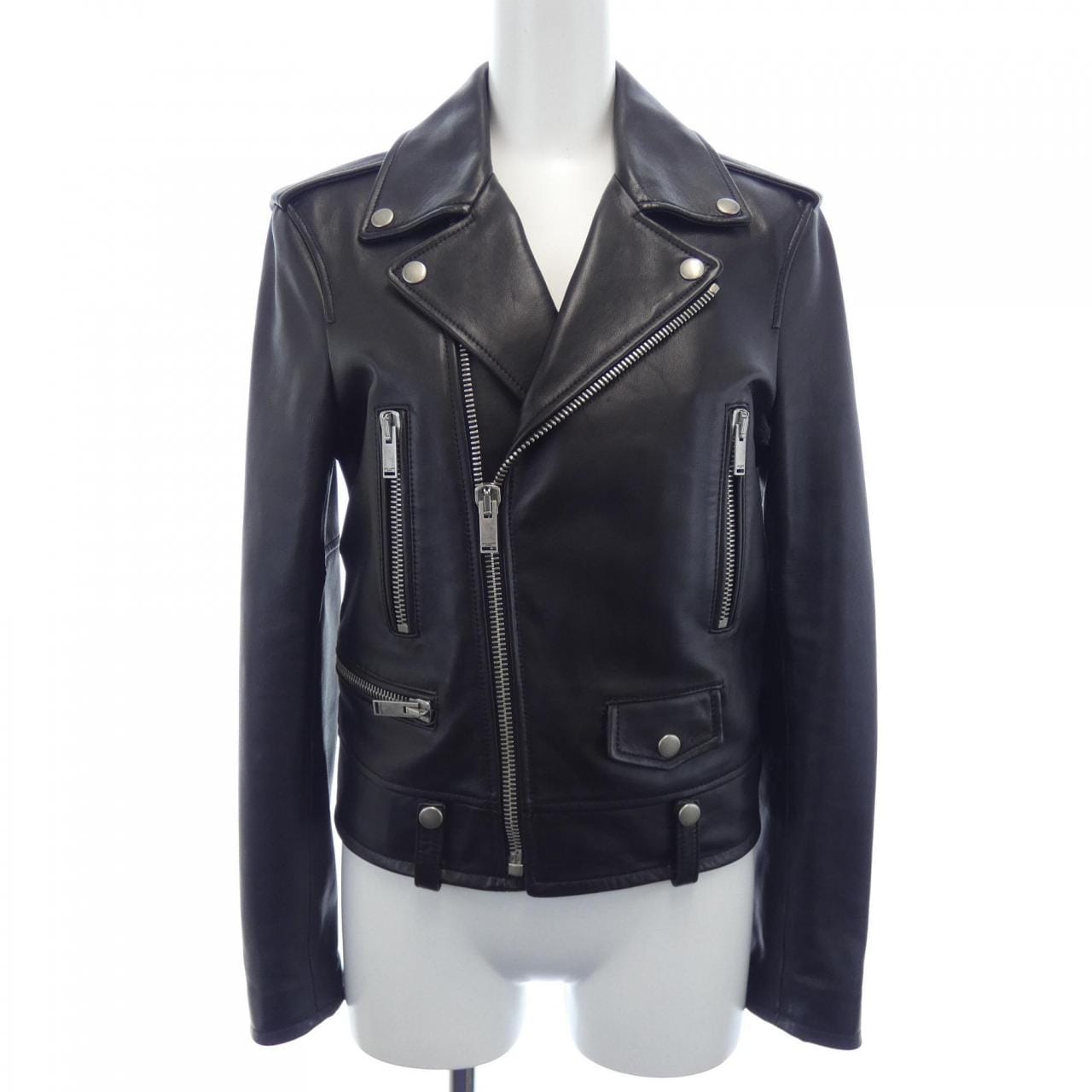 サンローラン SAINT LAURENT レザーライダースジャケット SAINT LAURENT サンローラン レザー 革 バイカー ライダース (Saint