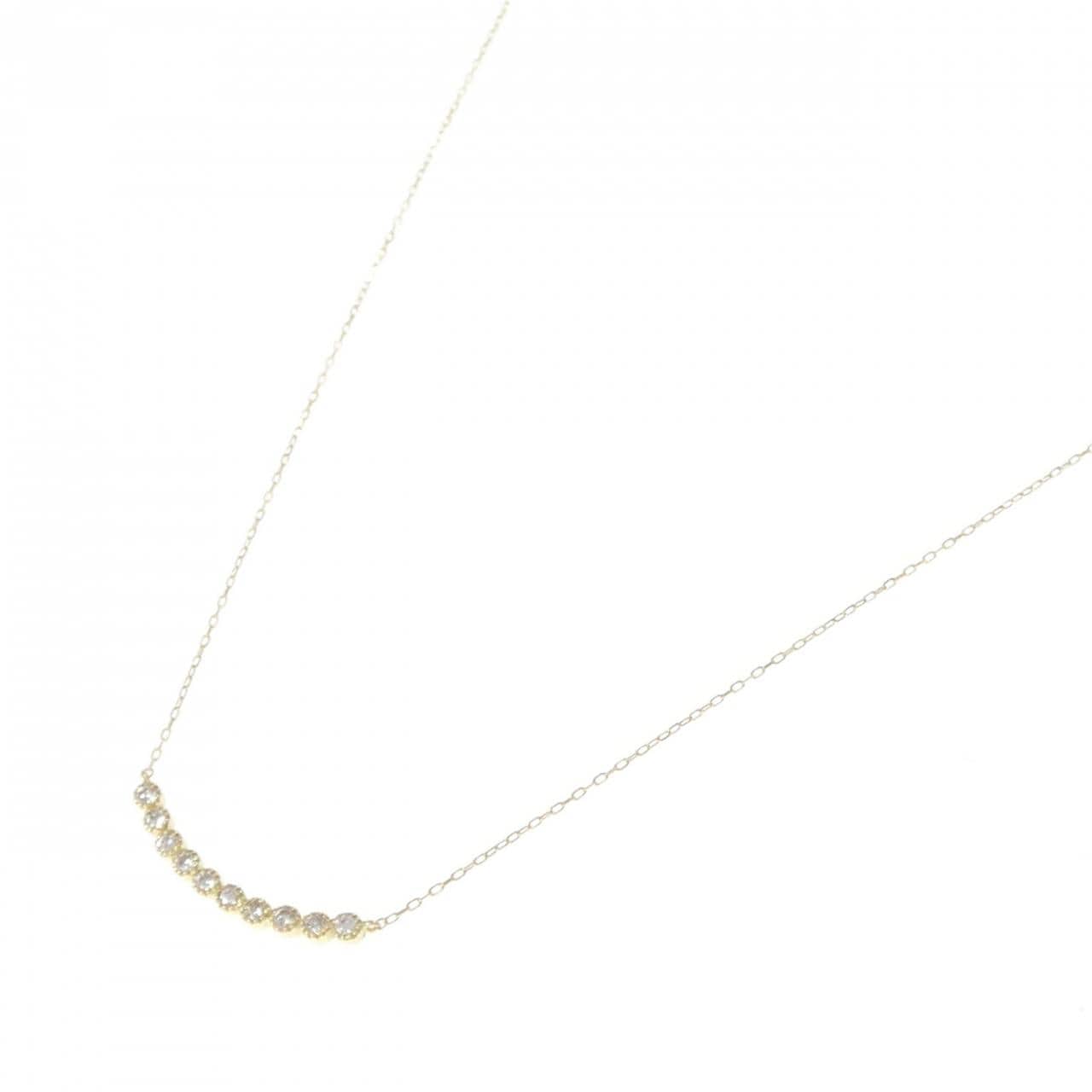 K18YG ダイヤモンド ネックレス 0.10CT