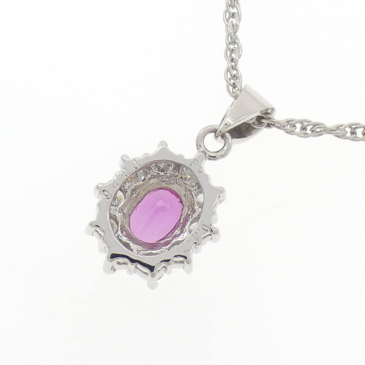 PT/PT850 ルビー ネックレス 0.47CT