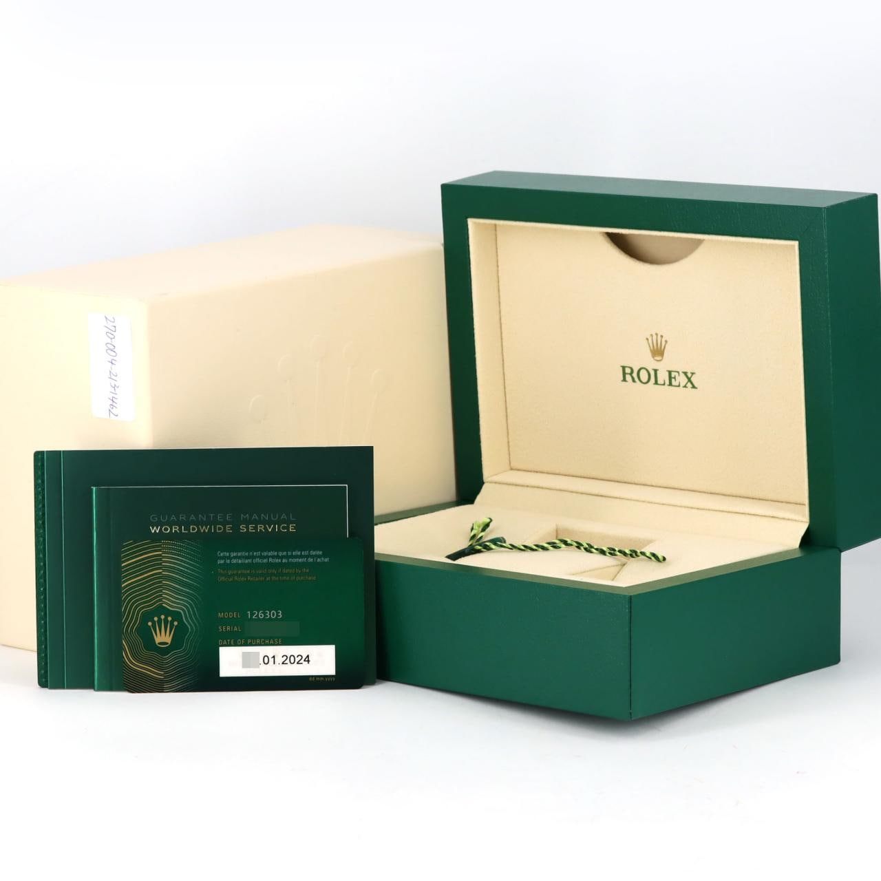 ロレックス デイトジャスト 126303 SSxYG 自動巻 ランダム番