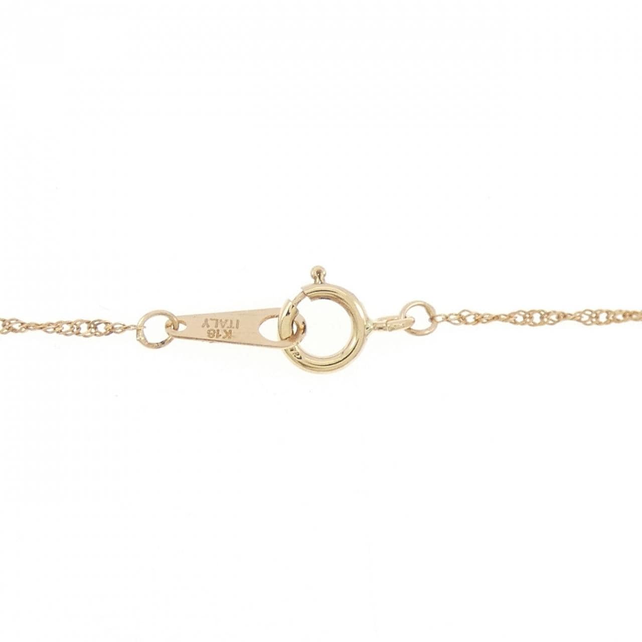 K18YG ガーネット ネックレス