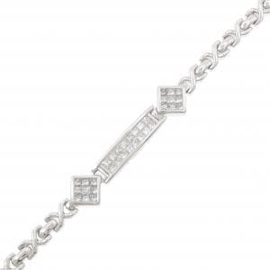 K18WG ダイヤモンド ブレスレット 1.00CT