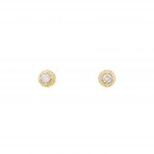 K18YG ダイヤモンド ピアス 0.06CT