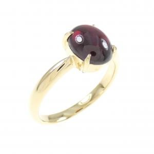 K18YG Garnet ring