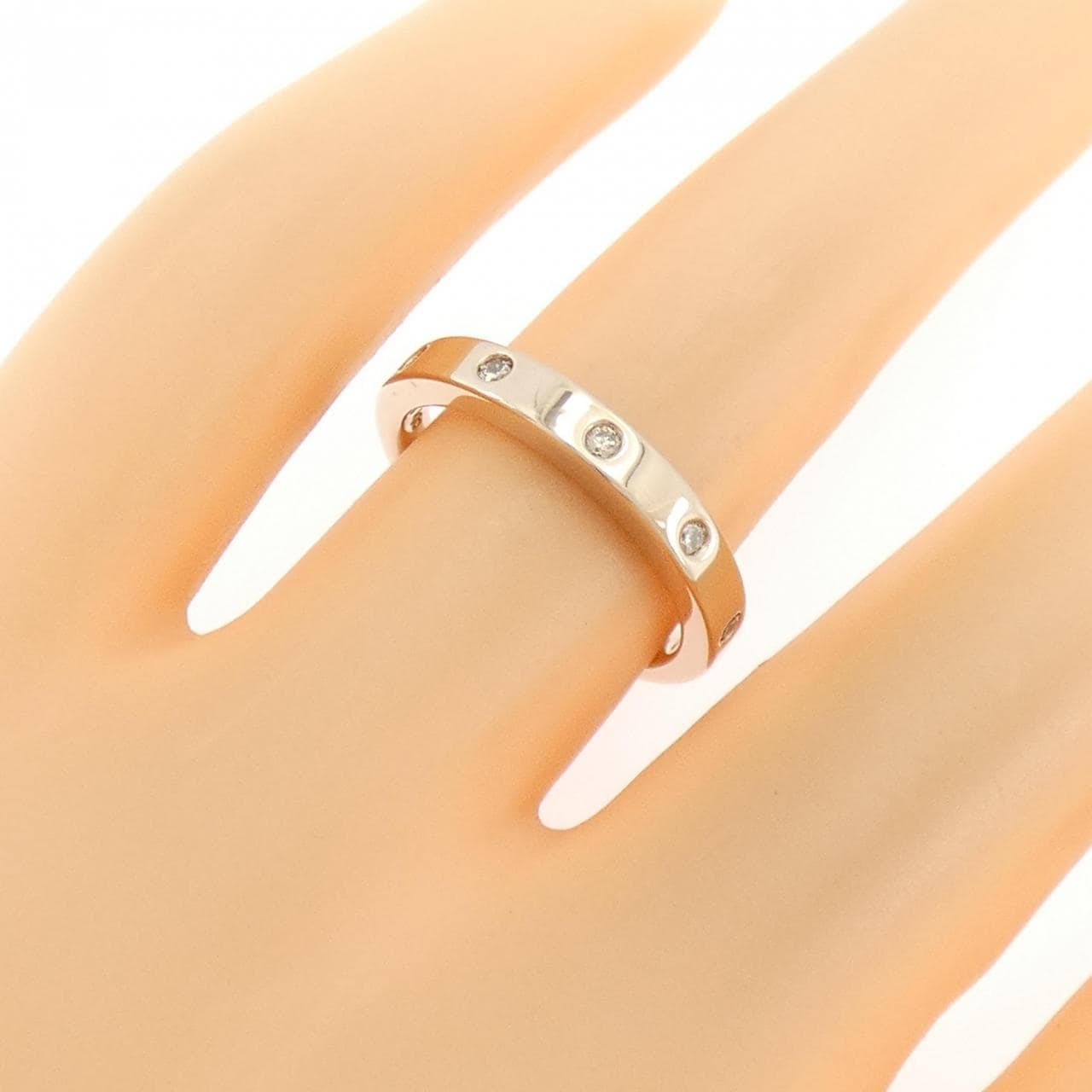K18PG ダイヤモンド リング 0.10CT