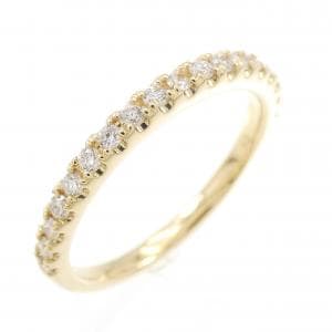 【リメイク】K18YG ハーフエタニティ ダイヤモンド リング 0.20CT