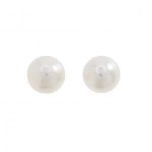 K14WG 白蝶パール ピアス 10.5mm