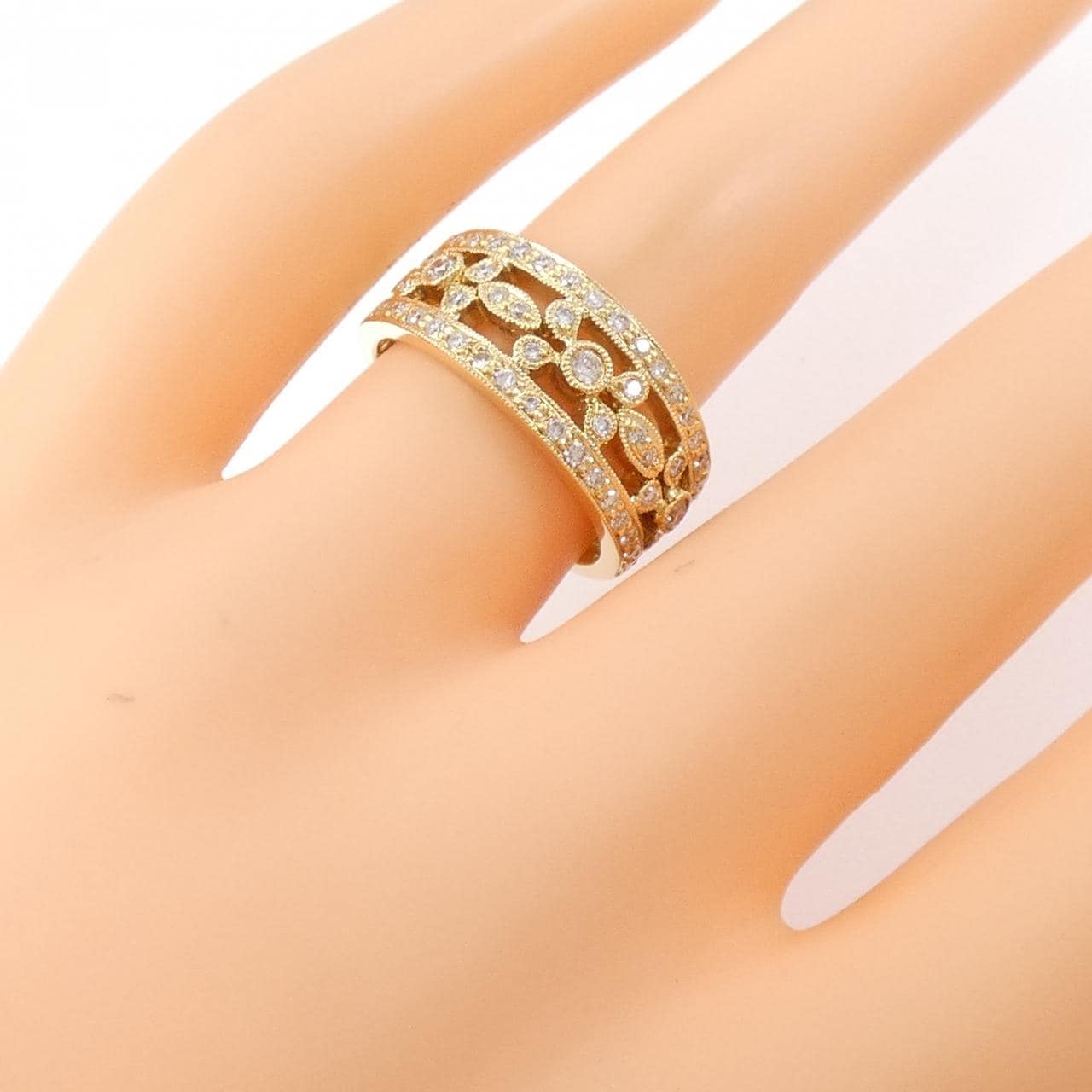 K18YG ダイヤモンド リング 0.40CT
