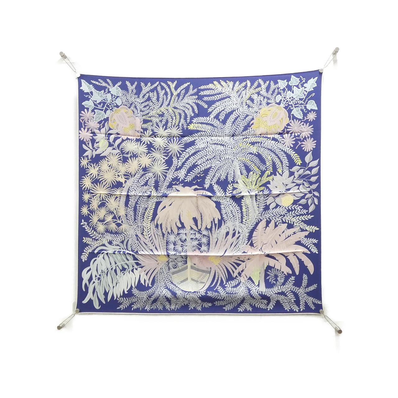 【未使用品】エルメス LE JARDIN DES PEINTRES カレ ダブル フェイス 903908S スカーフ