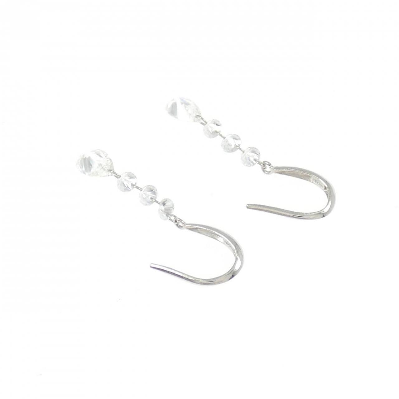 PT900 ダイヤモンド ピアス 1.00CT