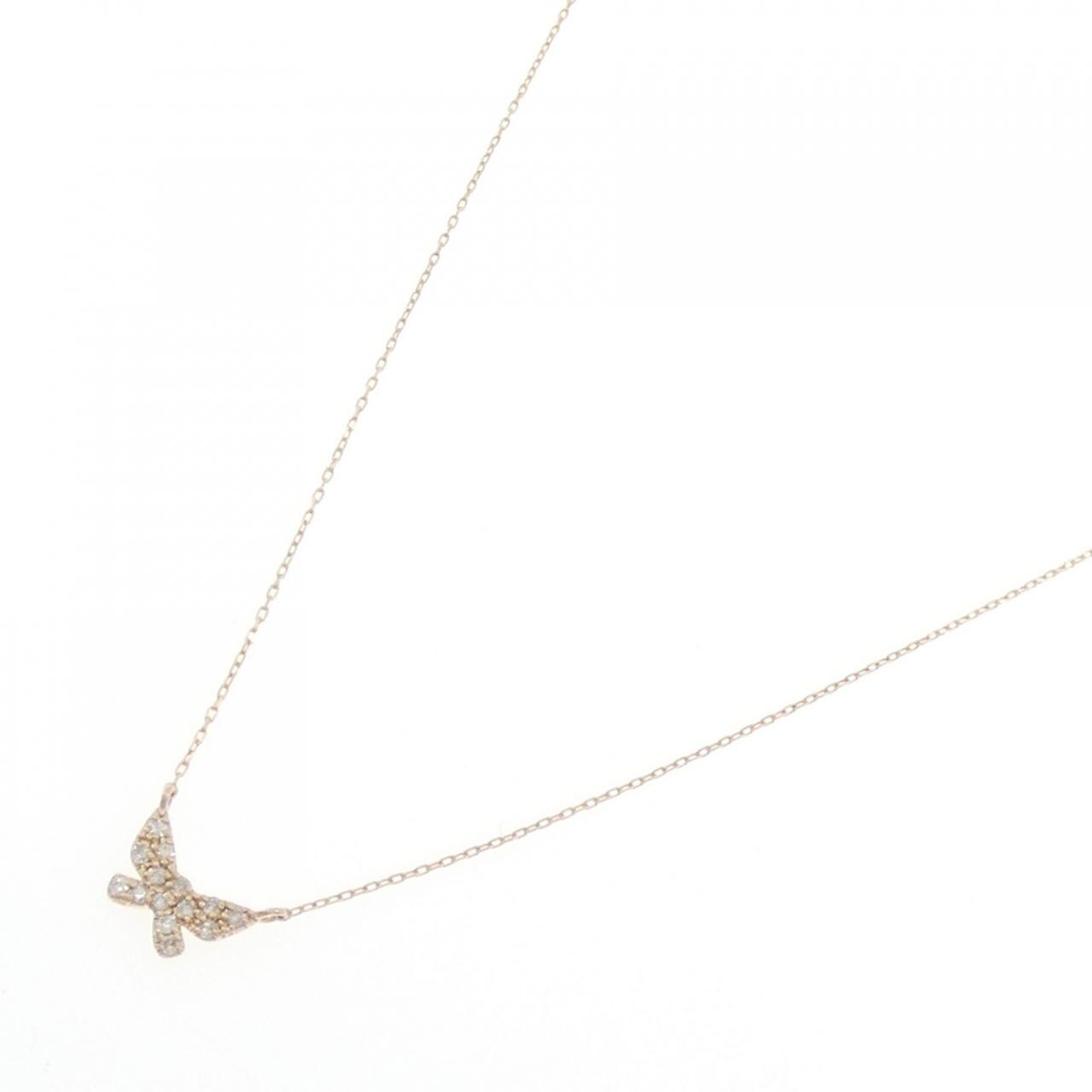 K18PG ダイヤモンド ネックレス 0.10CT