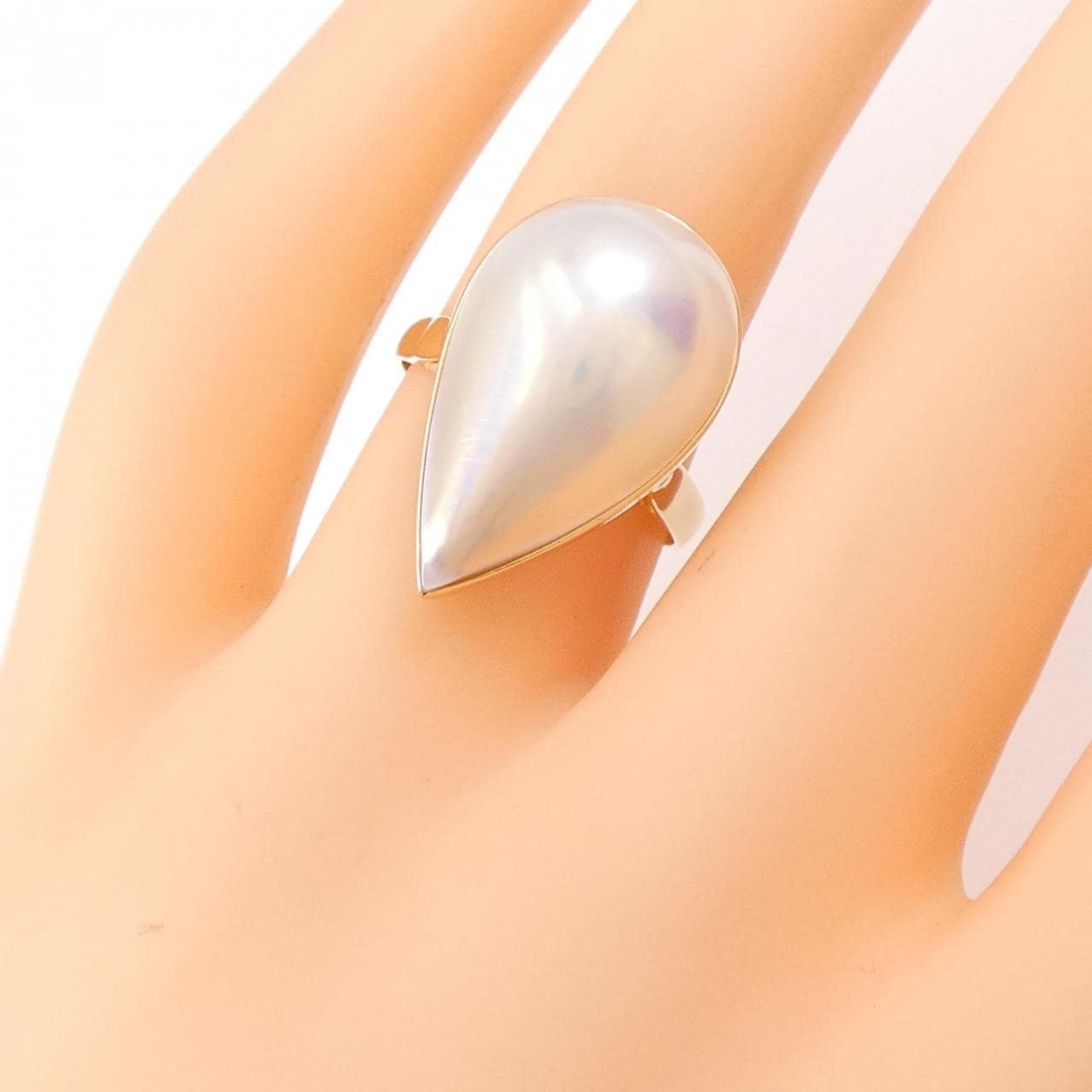 K18YG Mabe Pearl Ring