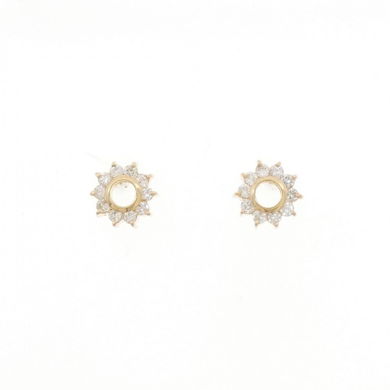 K18YG ダイヤモンド ピアス