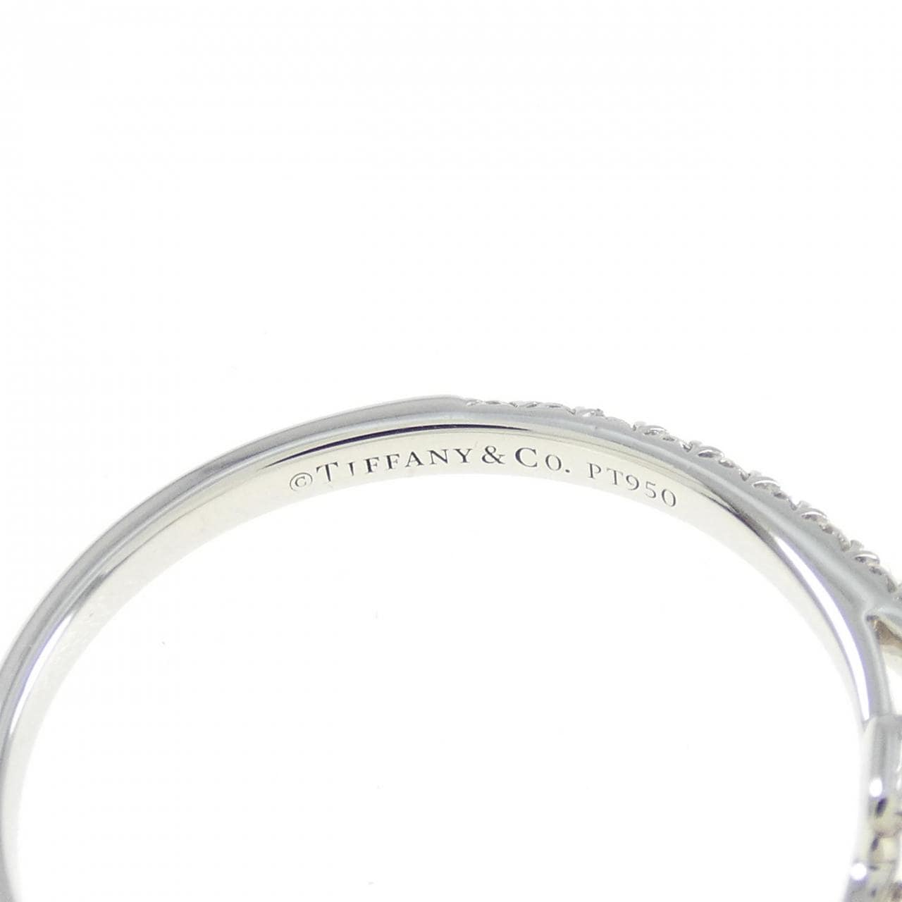 TIFFANY Soleste祖母綠式切割戒指 0.37 克拉 D VVS1