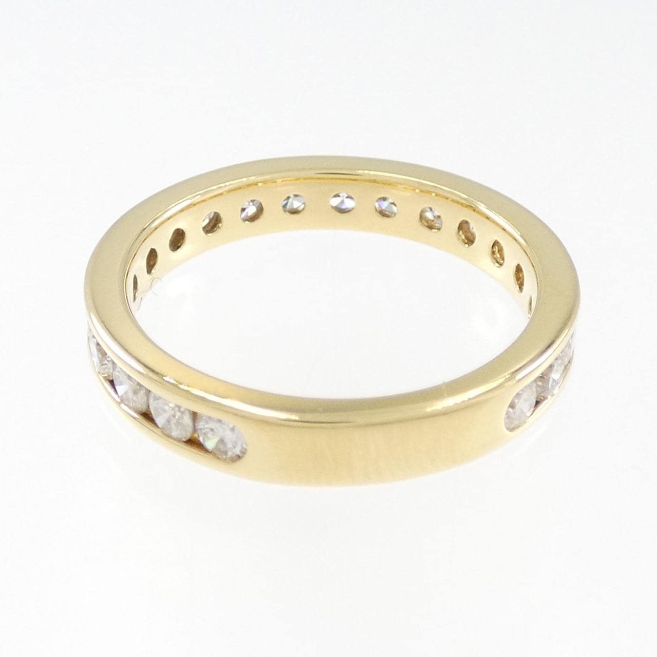 K18YG ハーフエタニティ ダイヤモンド リング 1.00CT