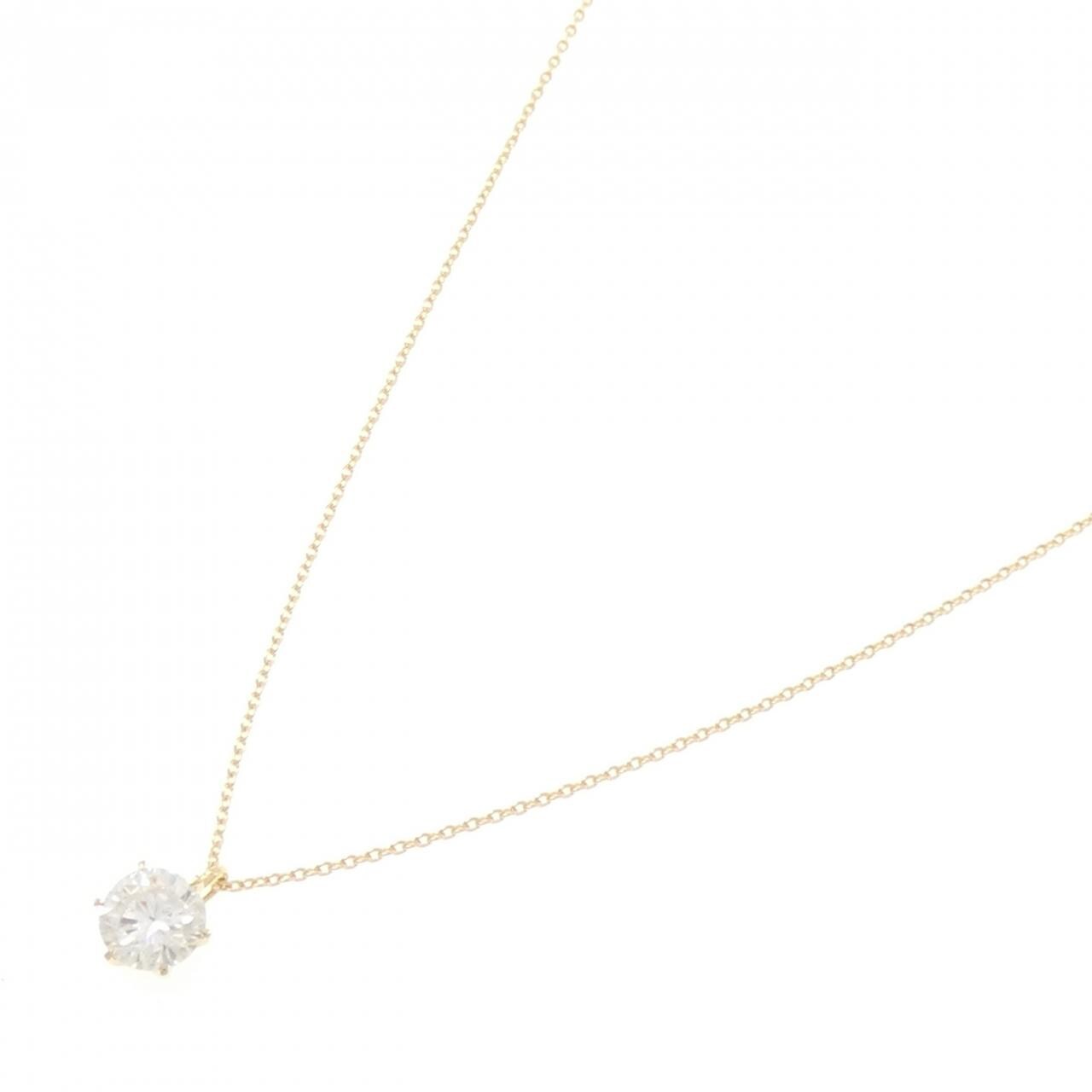 【リメイク】K18YG ダイヤモンド ネックレス 1.018CT H I1 Good