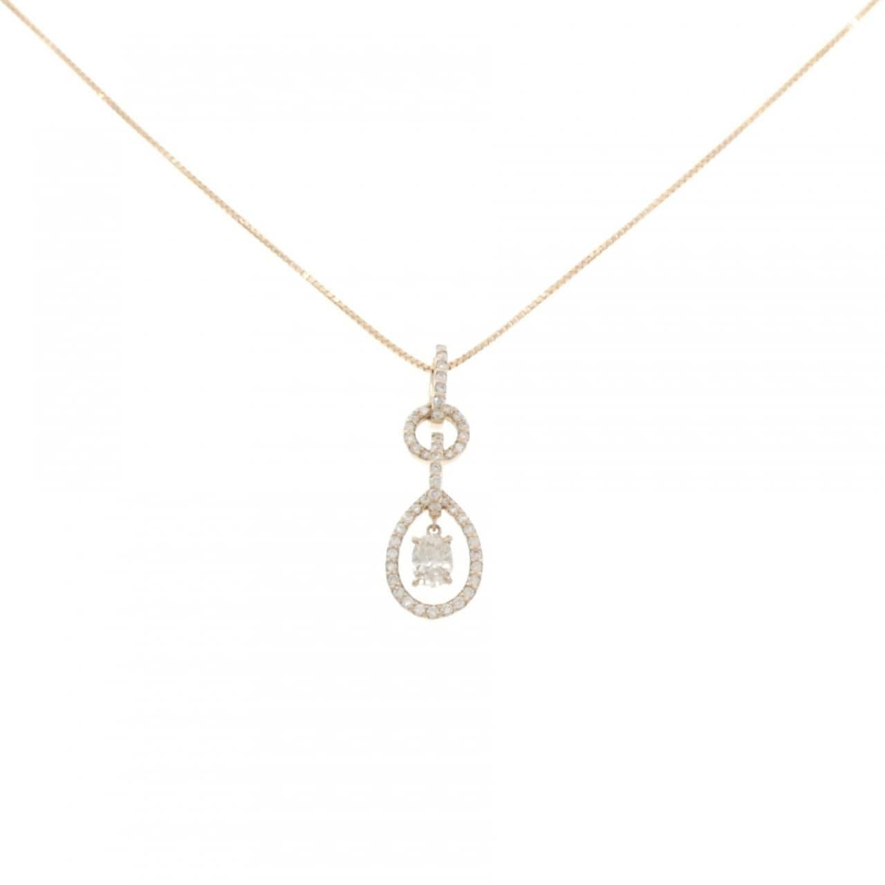 K18PG ダイヤモンド ネックレス 0.226CT
