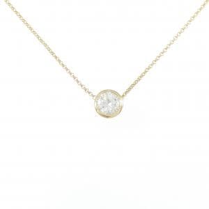 K18YG ソリティア ダイヤモンド ネックレス 0.591CT