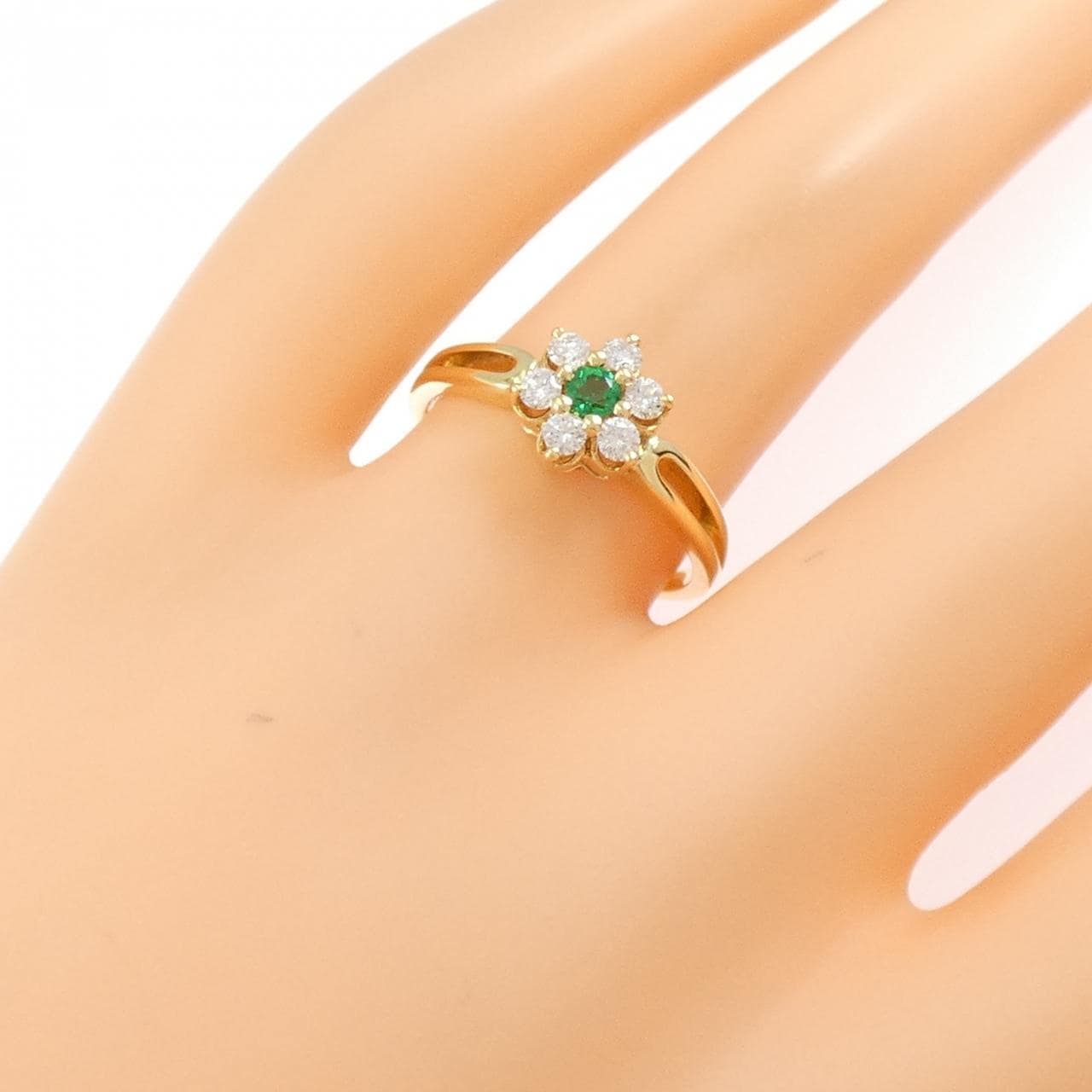 ミキモト エメラルド リング 0.07CT