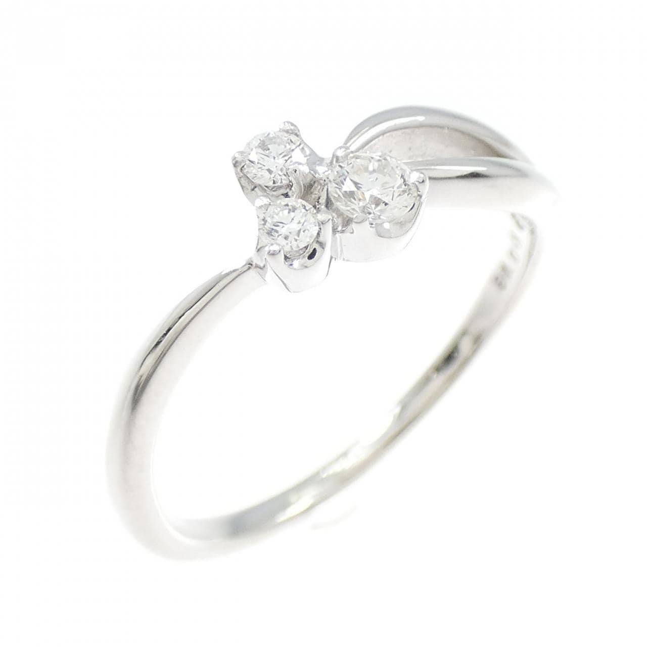 K10WG ダイヤモンド リング 0.14CT