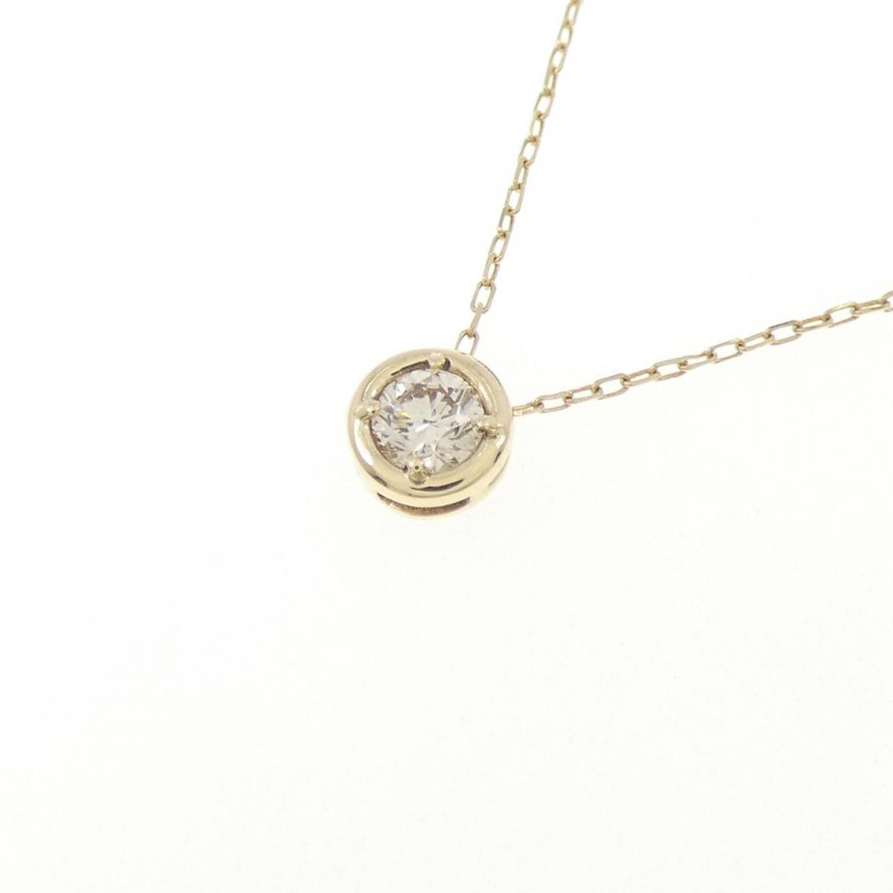 K10YG ダイヤモンド ネックレス 0.08CT