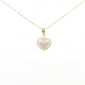 K18YG ハート マベパール ネックレス