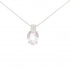 K18WG クンツァイト ネックレス 6.24CT