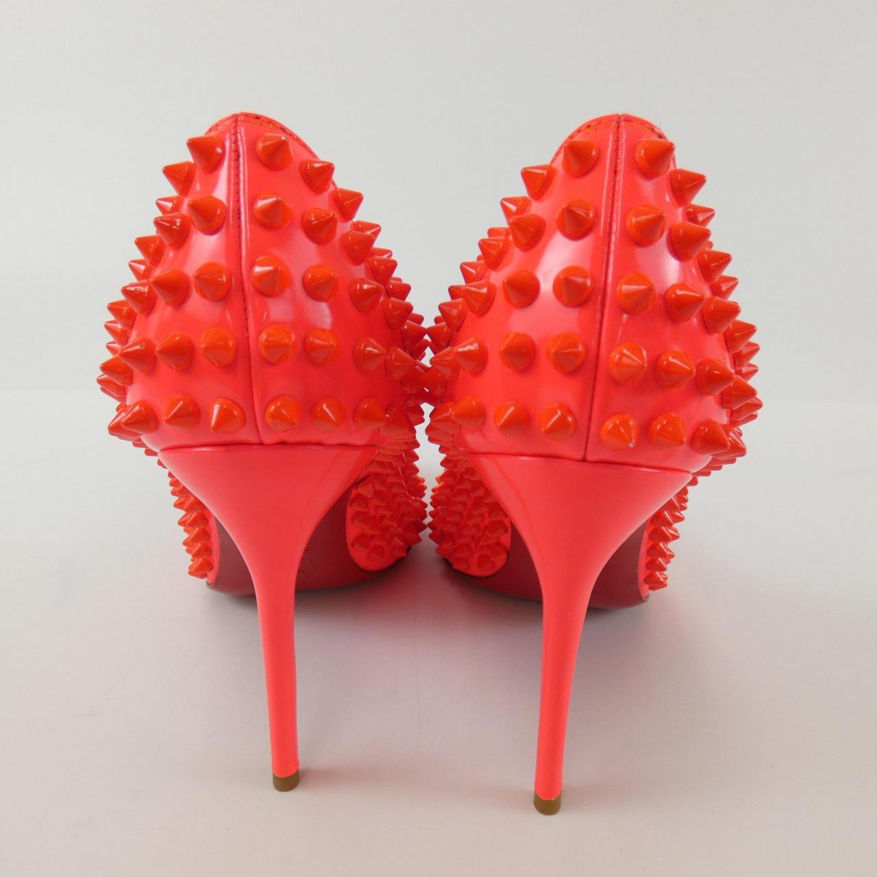 Orange christian louboutin outlet sneakers