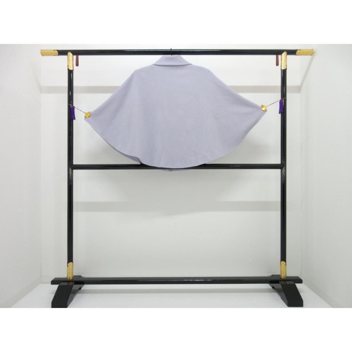 【新品】ケープ カシミヤ混ウール ロール衿